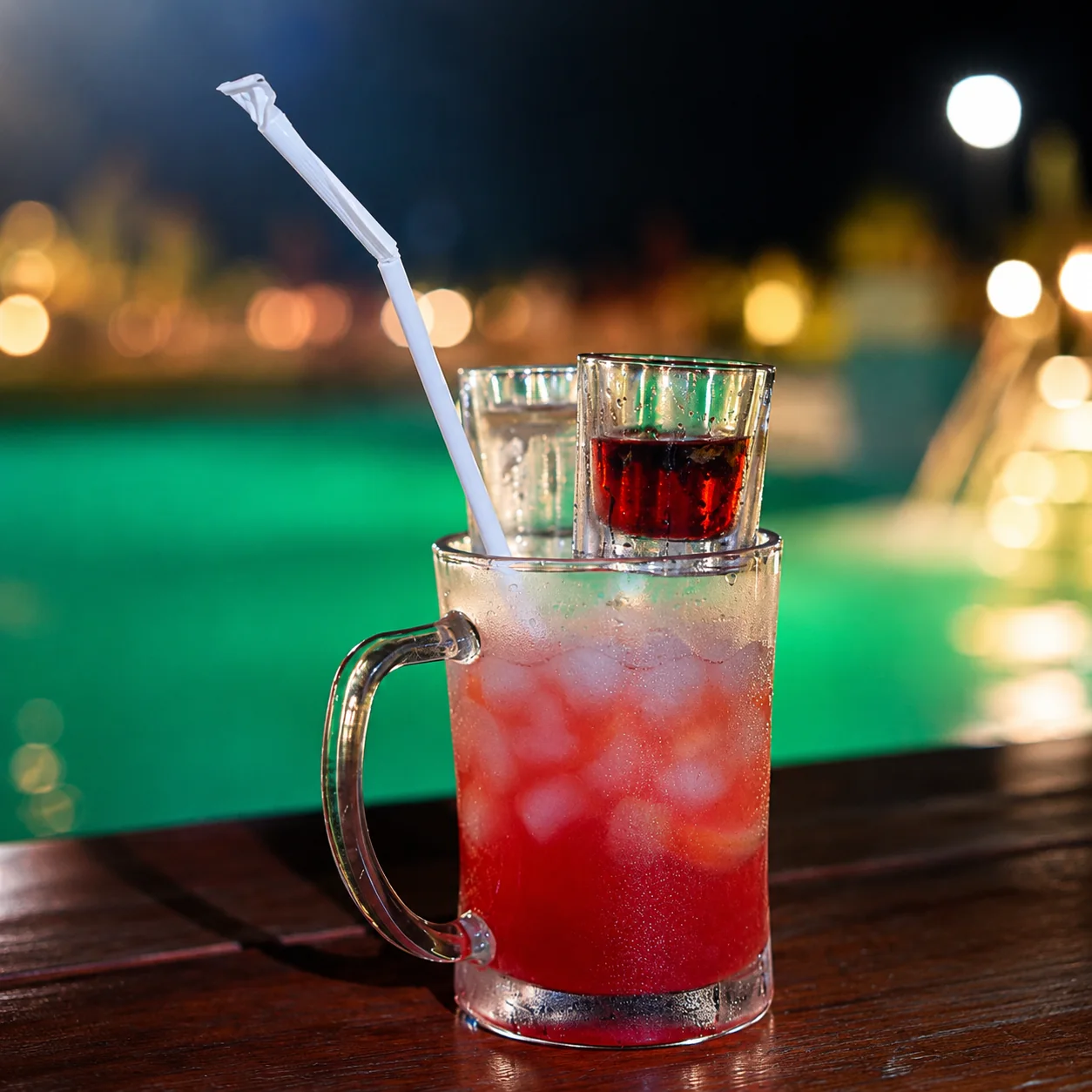 Cairo poolside drink at Naturals Club & Resort